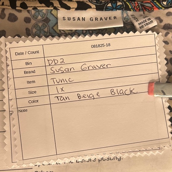 Susan Graver‎ Tunic Blouse 1X - Picture 14 of 15